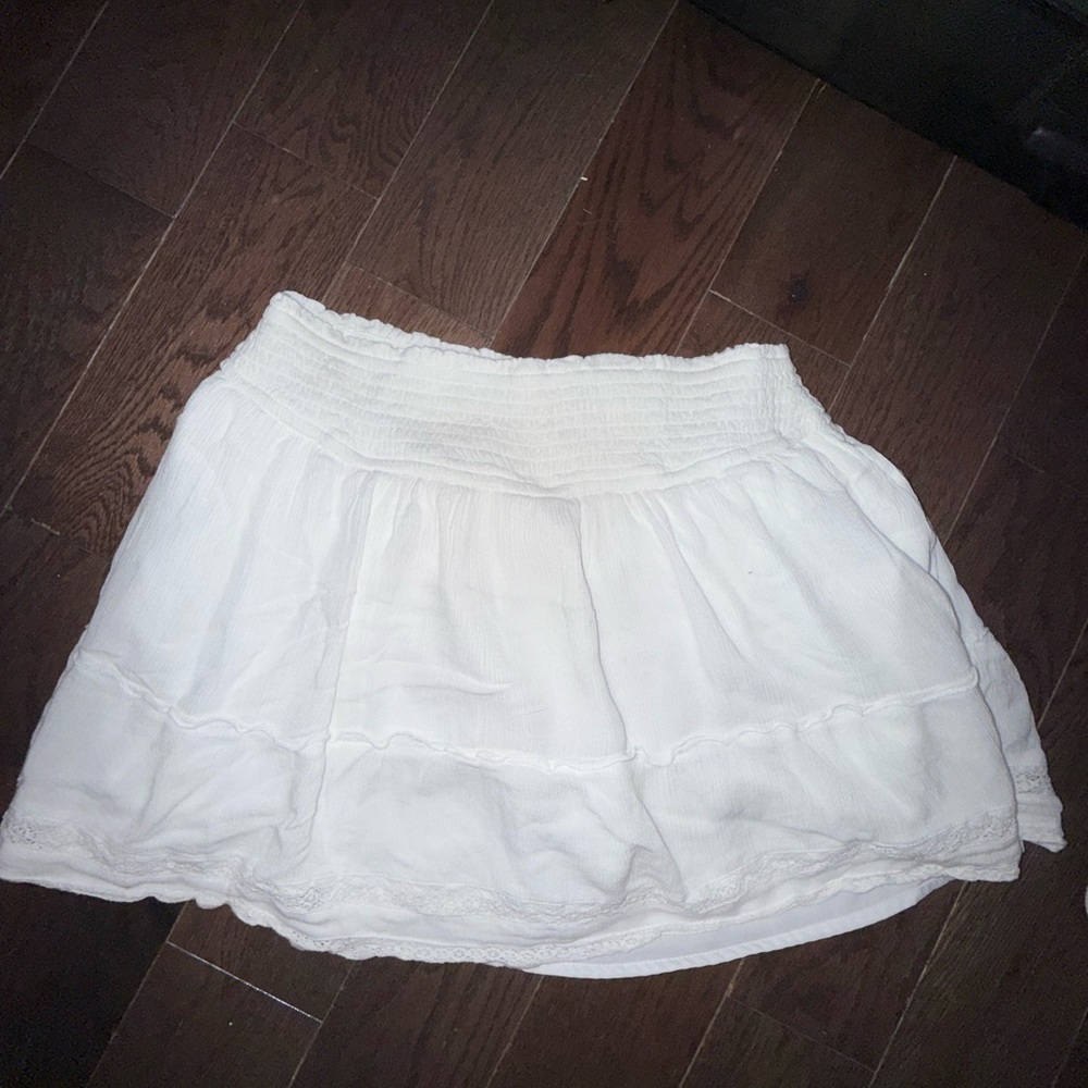 Hollister White Skater Skirt